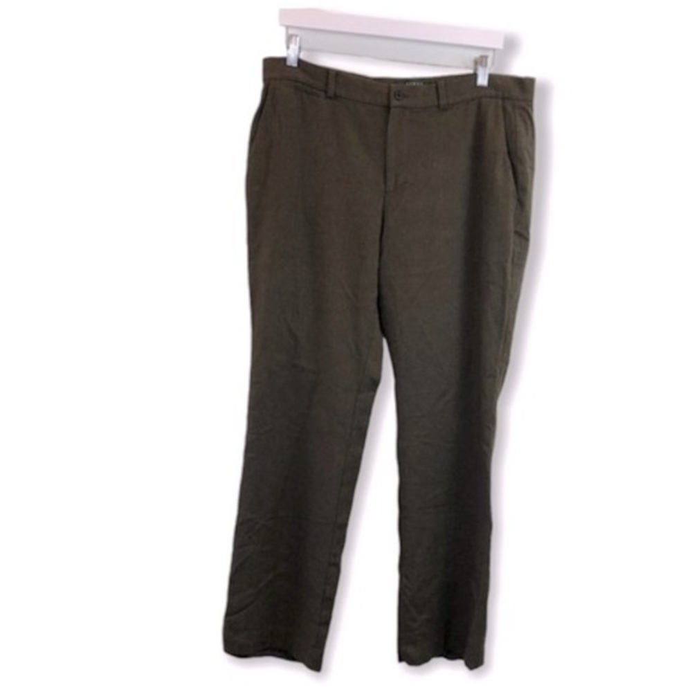 Lauren Ralph Lauren Brown Camaron Wool Dress Pants